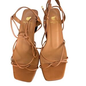 Bobbies Tan Strappy Sandals